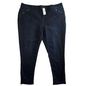 NEW Lane Bryant Dark‎ Wash Skinny Ankle Jeans Plus Womens Size 28